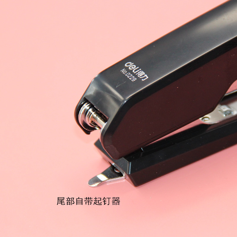 デリ文具 0229 ステープラー 10号 ステープラー10 # オフィス用品用の釘抜きが付いている定規の尾部|undefined