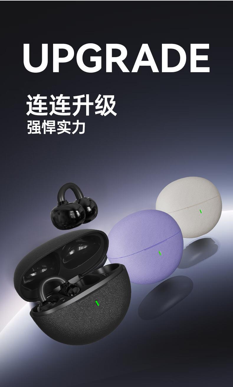 Minimalist U53 Bone Conduction Ear Clip Bluetooth Wireless Headphones High Appearance High Sound Quality Long Battery Life Noise Cancellation Universal