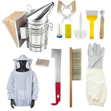 养蜂工具套餐12件全套防蜂衣服熏烟器起刮刀巢框夹蜂具出口批发