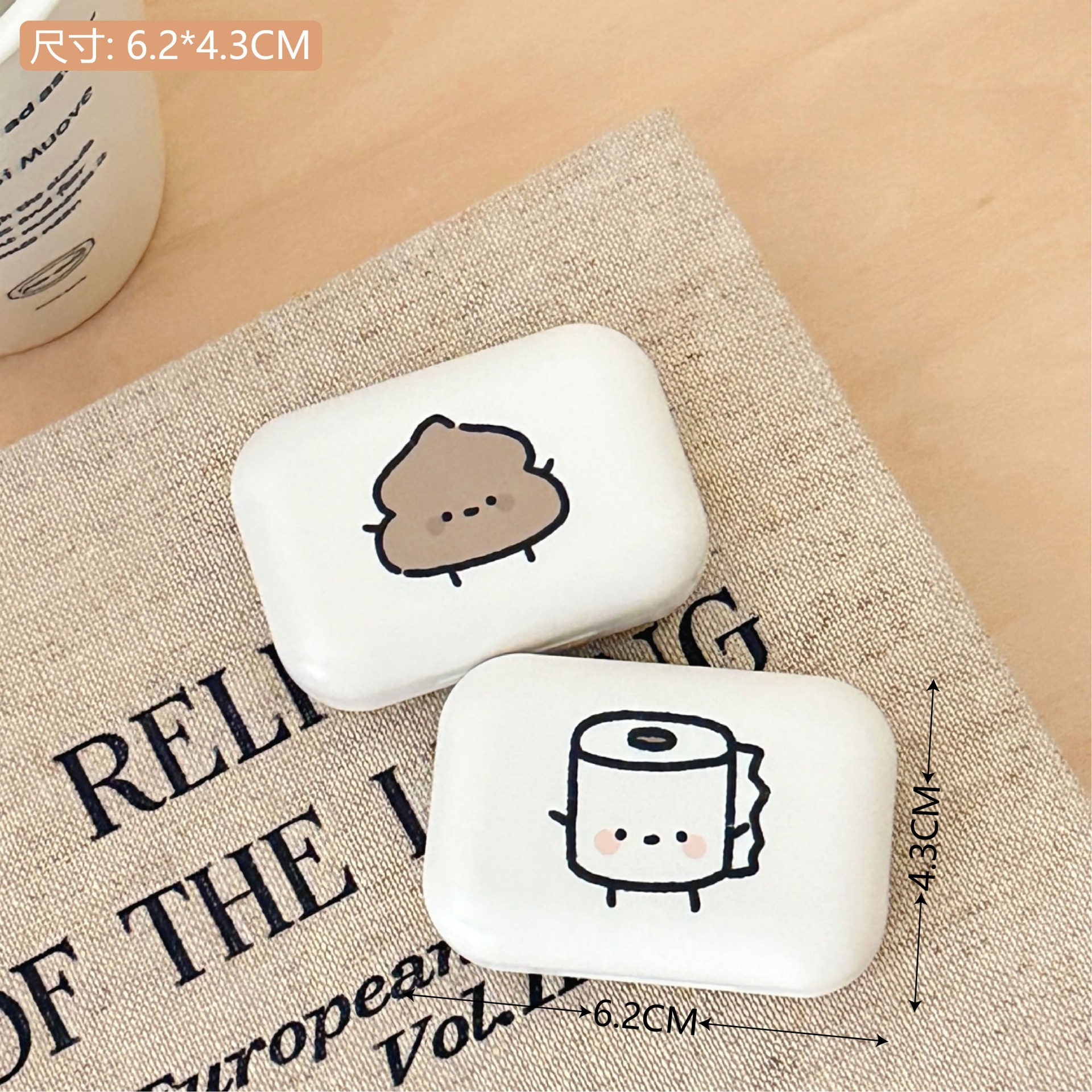 Estilo coreano simple lindo oso pupila caja ins dibujos animados contacto lente pareja caja doble caja portátil cuidado caja image 24