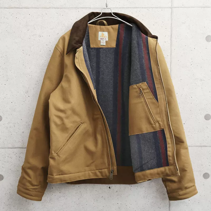 秋冬季星际穿越同款新j97外套美式复古翻领工装棉服底特律夹克男