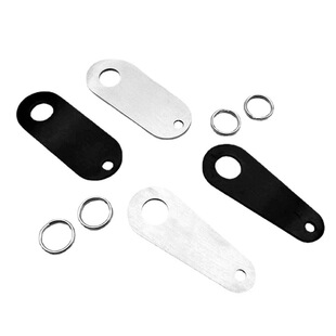 Stainless steel brushed polished motorcycle hanger mounting plate suitable for all types of motorcycle bells silver Black