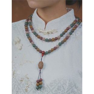 【108 Beads】 Ancient Handmade Agarwood Incense Beads with Traditional Fragrance for Handheld or Car Hanging Aromatherapy