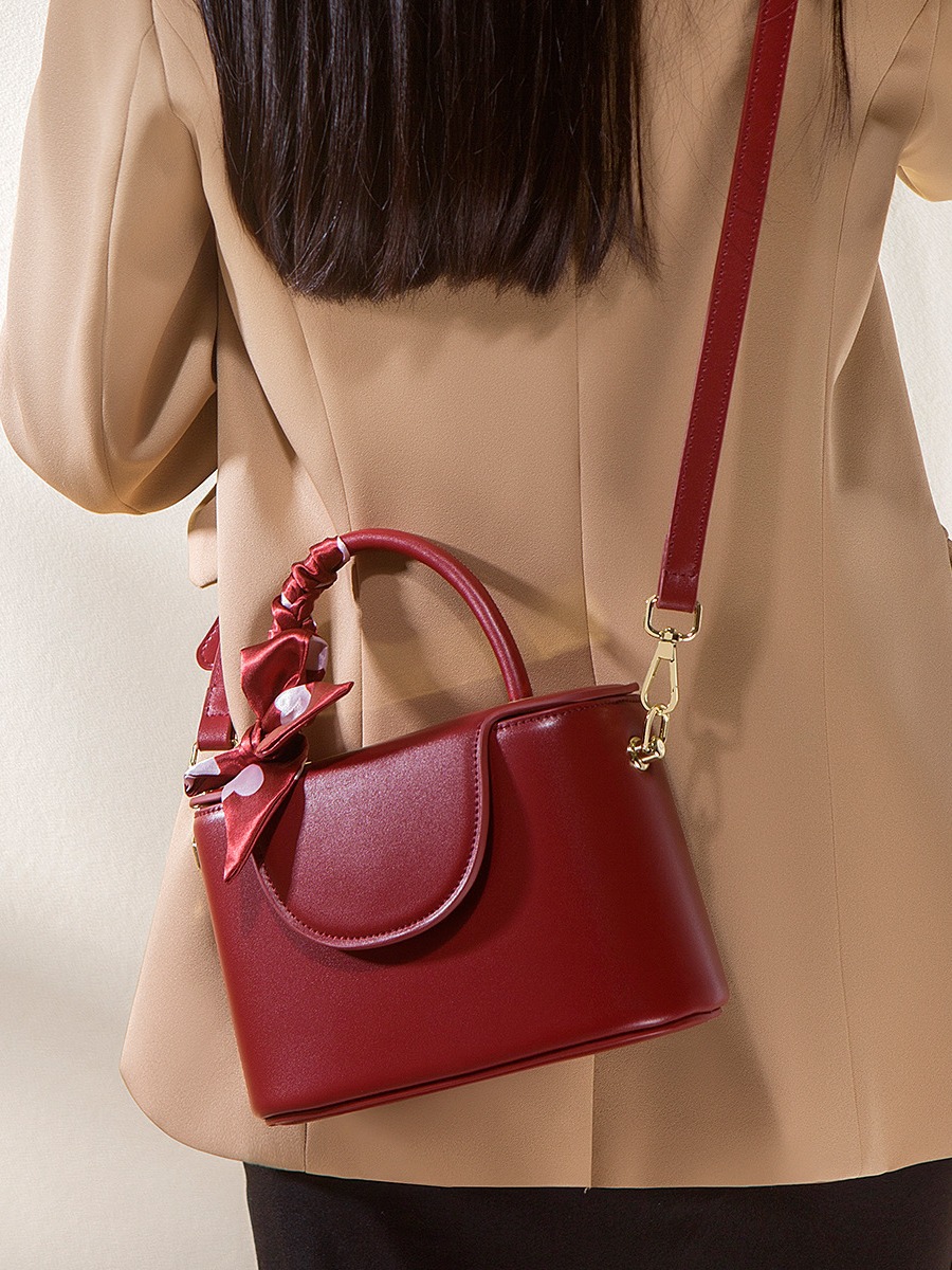 Alta sensación retro viaje bolsa de mano bolsa 2025 nuevo bolso de boda rojo regalo de cumpleaños bolso de mujer