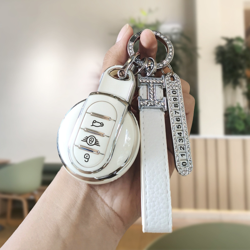 BMW Mini Countryman Cooper Key Case for Women, Compatible with Key Fobs F54, F55, F56, F60