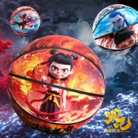 Детский баскетбольный мяч Nezha № 5 для учащихся начальной школы, детский сад, специальный уличный высокоэластичный износостойкий тренировочный цементный пол, мягкая кожа из полиуретана