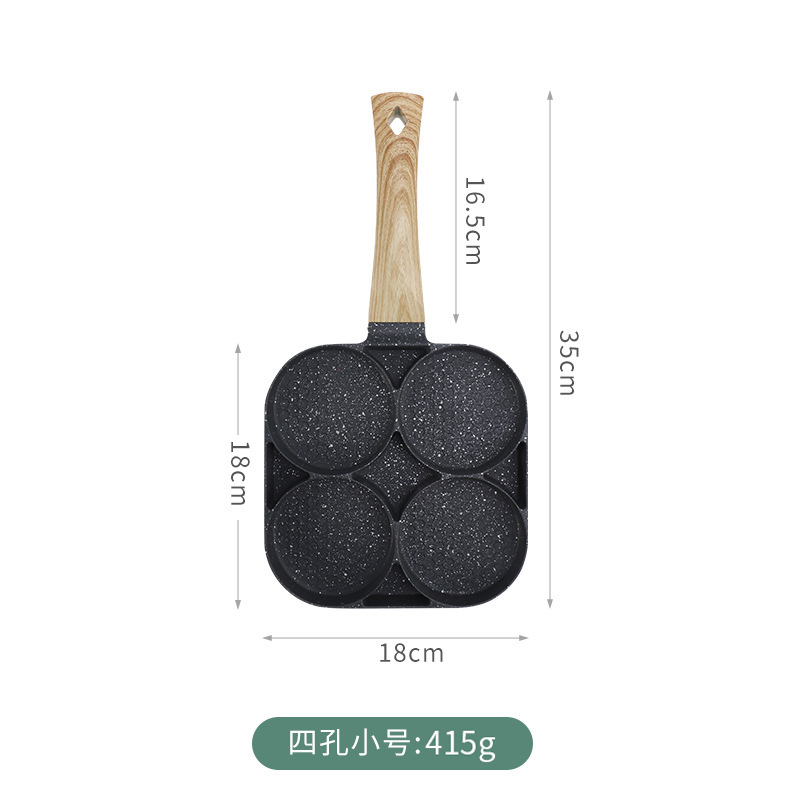 Sartén para Huevos de 4 Orificios de Aluminio, Antiadherente image 11