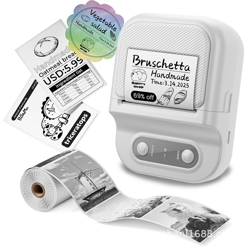 Food Label Printer, Small Mooncake and Tea Baking Coding Machine, Clothing Tags, Bread Production Date