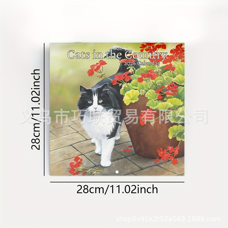 跨境新品2026年有趣的小狗柯基日历 Corgi 2026 Wall  Calendar|undefined