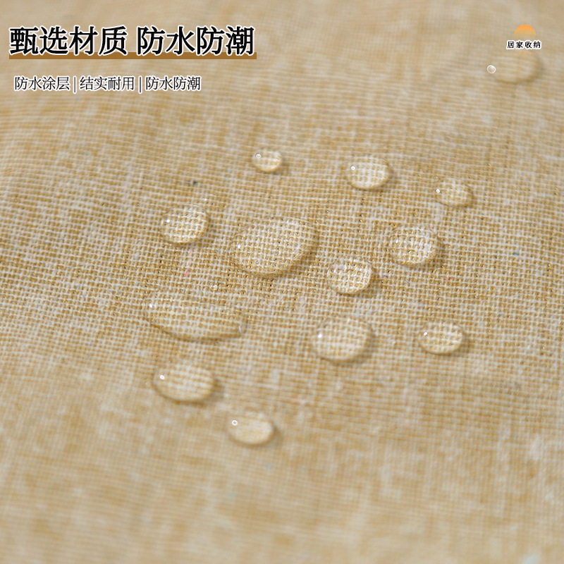 Cesta de almacenamiento de ropa para juguetes domésticos a prueba de agua y gruesa con mango de bambú plegable japonés de mano cesta de ropa sucia