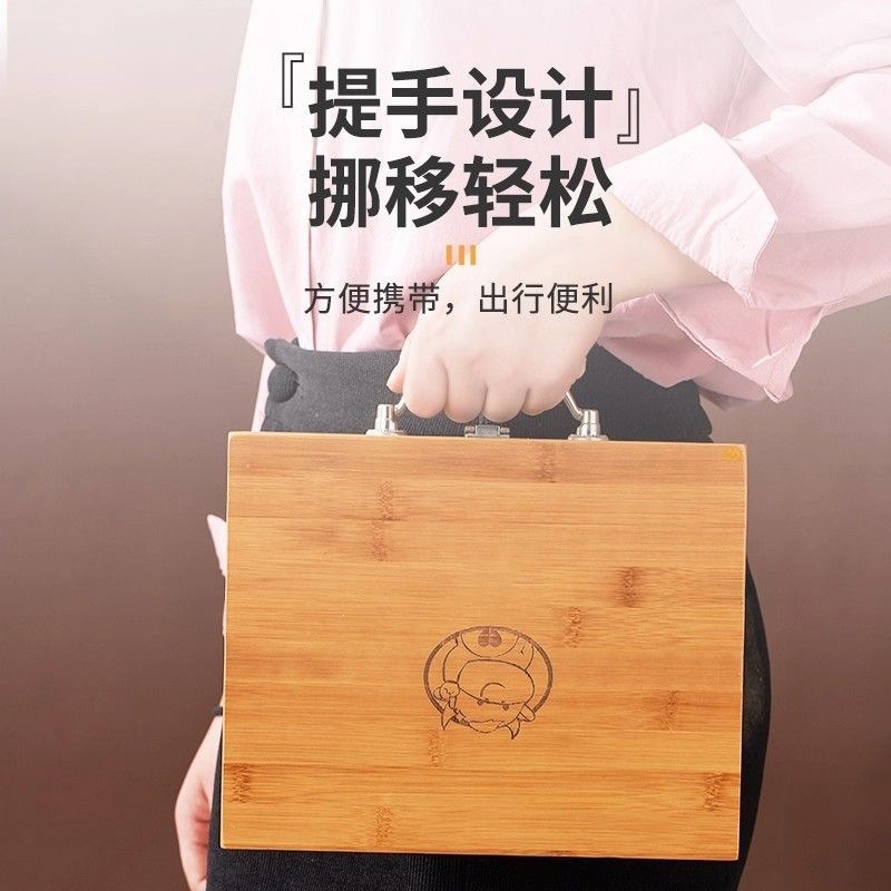 Mini Mahjong, popular among internet celebrities, suitable for outdoor camping, dorms, home use, and travel; portable, hand-cranked mahjong set in a MINI mahjong box