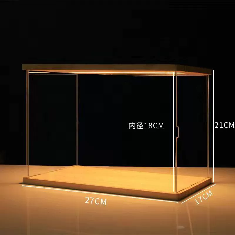 Acrylic stand with light, doll, storage box, minifigure, storage system