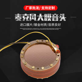 厂家批发RK-12铜大振膜 双面电容式膜音头 新款麦克风咪头咪芯