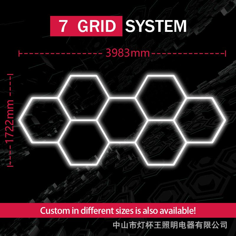 lámpara de taza rey lámpara de ahorro de energía lámpara led lámpara de pared lámpara de garaje aleatoriamente empalmado estilo de arte panal lámpara de panal