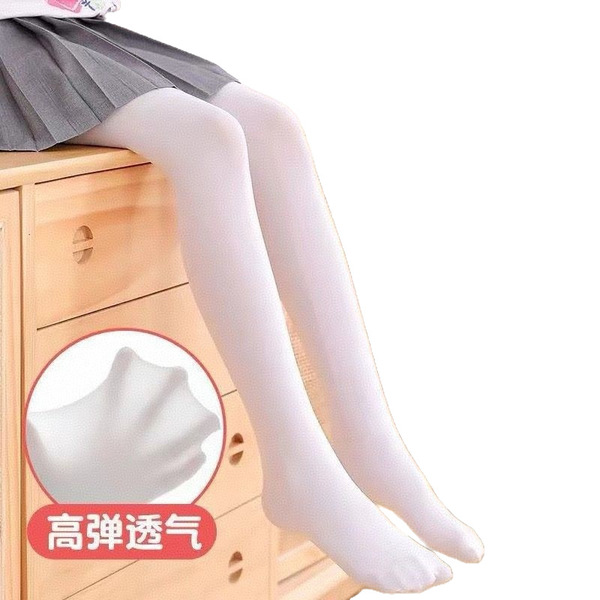 Children's white summer tights