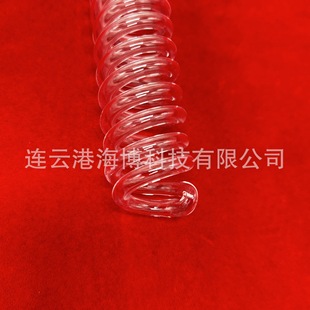 Transparent Quartz Spiral Tube Acid and Alkali Resistant Quartz Glass Tube High Temperature Resistant Quartz Tube