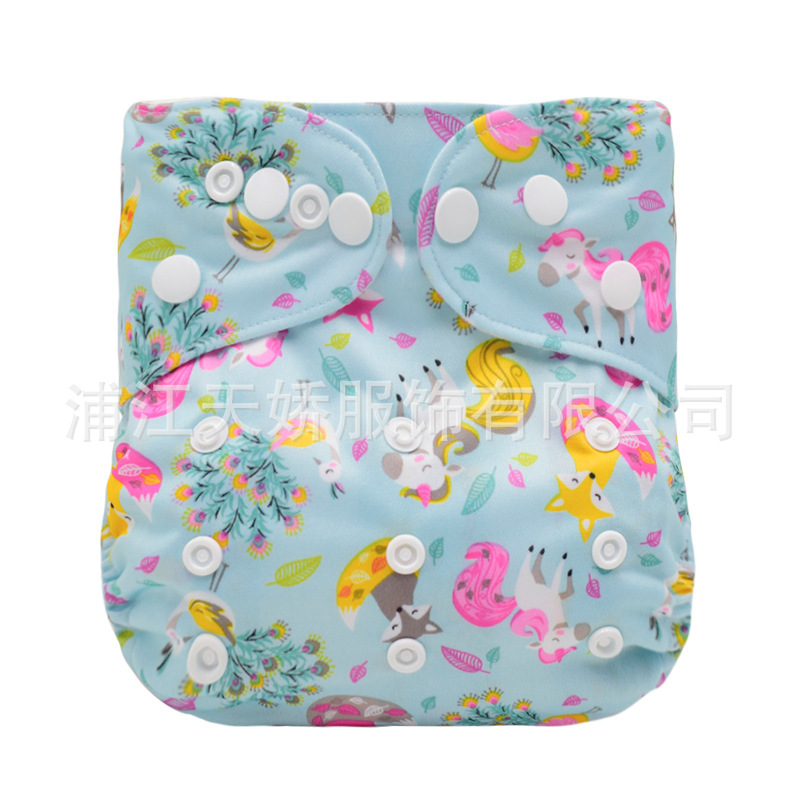 メーカークロスボーダー赤ちゃんおむつ洗える尿不湿通気性プリントトレーニングパンツcloth diaper|undefined