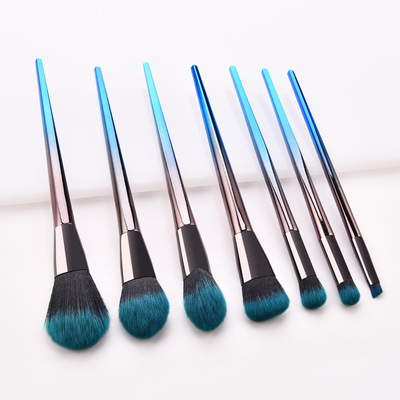 Simple Style Artificial Fiber Wooden Handle Plastic Handle Makeup Brushes 1 Set display picture 7