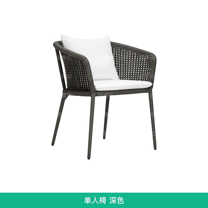 Mesas y sillas de ratán para exteriores, muebles de ocio para patio, jardín y terraza de villas, conjunto de mesa y sillas de aleación de aluminio para balcón exterior.