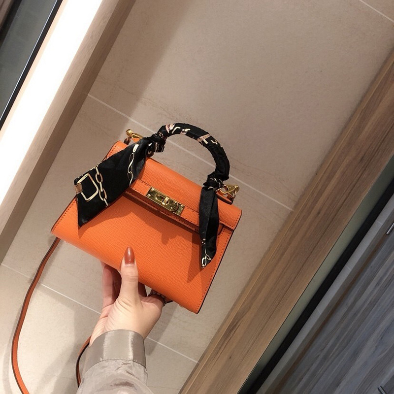 Bolso Kelly mini de cuero genuino, nuevo 2025, para mujer, versátil, al por mayor