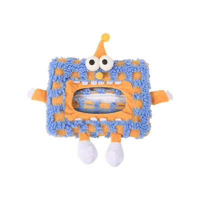 Chair Back Bag Car Tissue – Car tissue box/set - dual-purpose-paper-towels-and-wet-wipes-yellow-big-eyed-monster-square-style