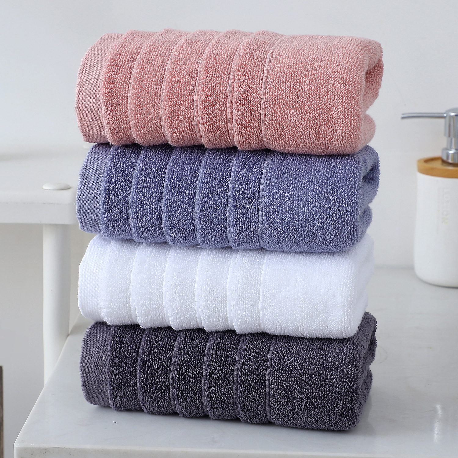 Toallas de algodón gruesas para adultos absorción de agua toallas faciales de algodón no se pierden pelo suave regalos toallas bordadas