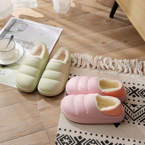 Cross-border Internet celebrity warm bag with thick plush confinement snow boots for men and women cotton slippers supermarket physical wholesale