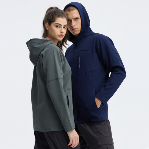 Autumn and Winter Di Ji Outdoor Men and Women's Sporty Quick-Dry Breathable Running Zipper Hooded Casual Windbreaker Jacket UA