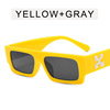 Fashionable brand sunglasses hip-hop style, glasses solar-powered, 2021 collection, European style, with snowflakes