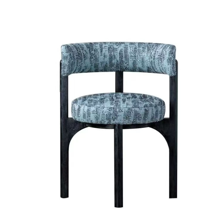 Mesa de comedor de hotel de caja de madera maciza cadena de restaurantes occidentales diseñadores de estilo antiguo asiento de tela de caña