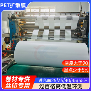 Pet Diffusion Film Led Backlight Astigmatism Film Light Guide Plate Light Box Uniform Light Film Pet Non-Coated Diffusion Film Wholesale