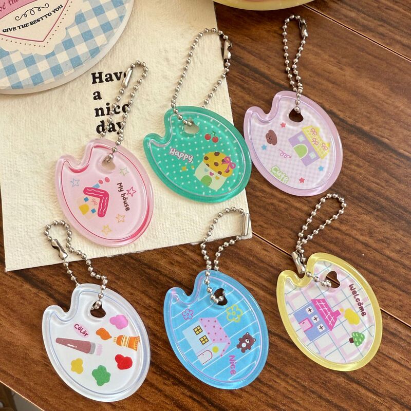 New Cute Clear Picture Plate Color Plate Key Chain Bag Pendant Accessories Couple Gift Accessories Wholesale New Cute Clear Picture Plate Color Plate Key Chain Bag Pendant Accessories Couple Gift Accessories Wholesale