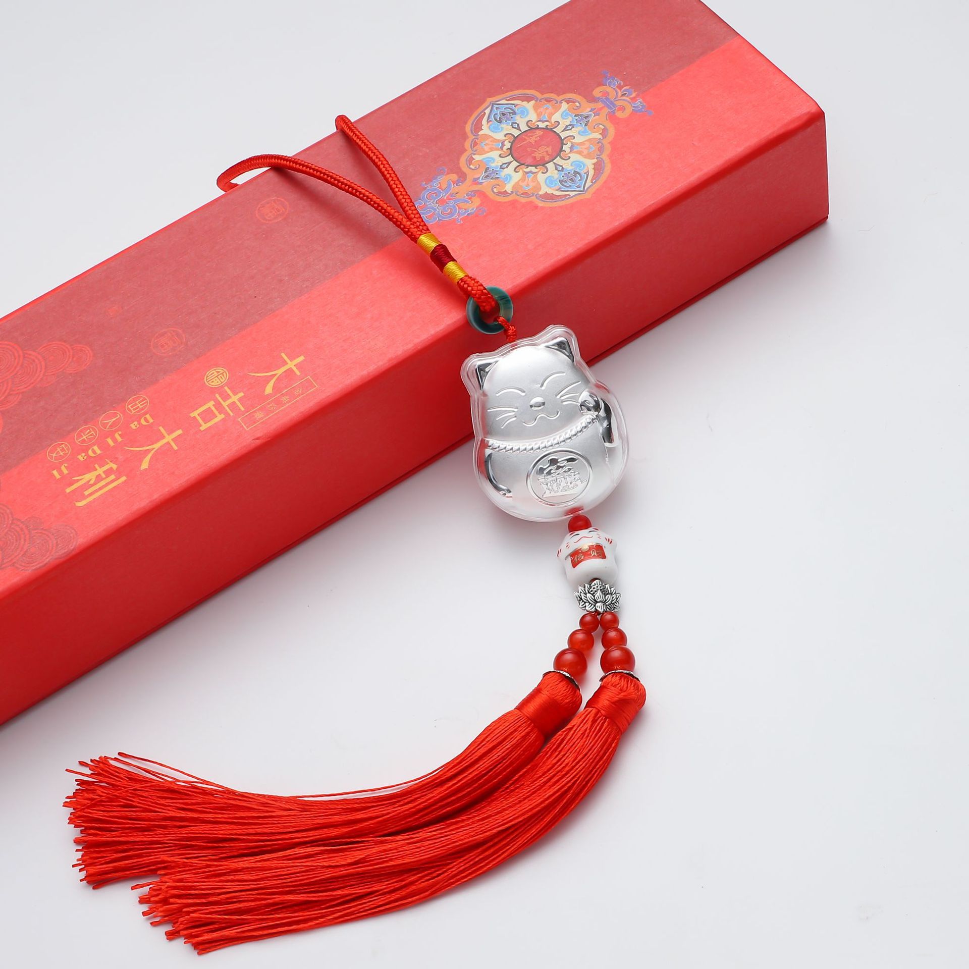 은박 행운의 고양이