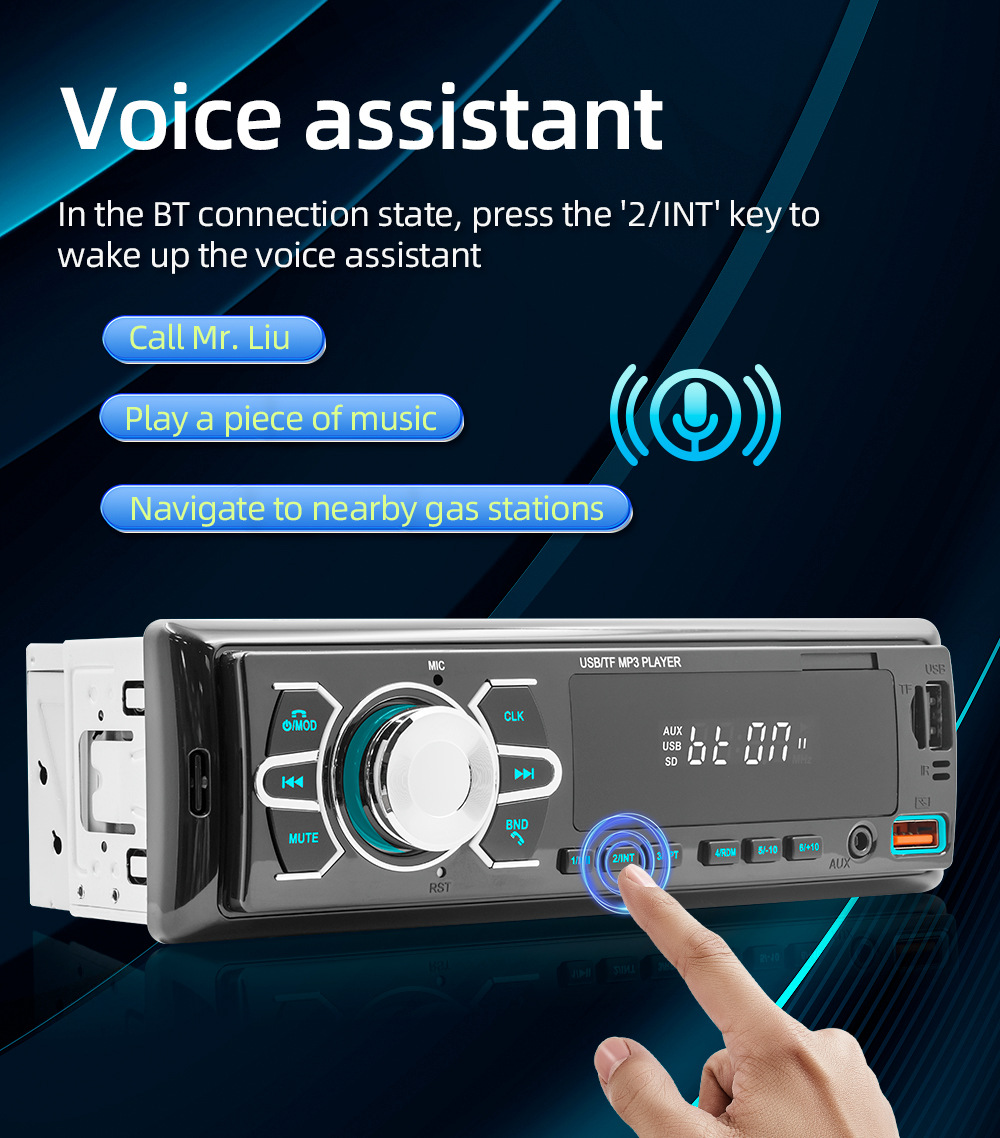 12V Positioning Car Fm Radio Stereo Remote Control Digital Bluetooth Audio Music Car Mp3 Player