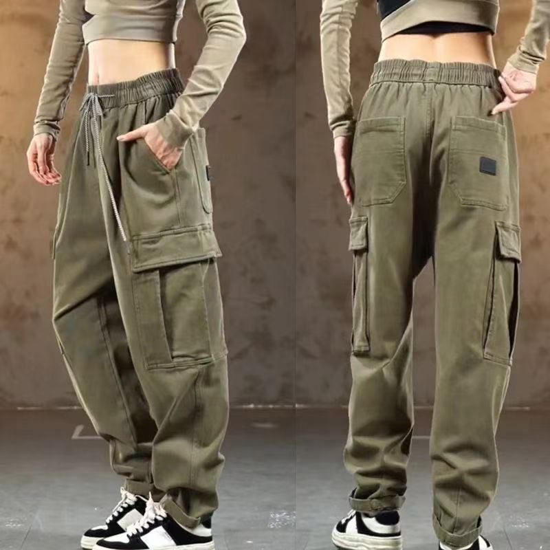 Spring and Autumn American-Style Pocket Cargo Pants Unisex 2025 New Straight-Leg Pants Trendy Versatile Pants