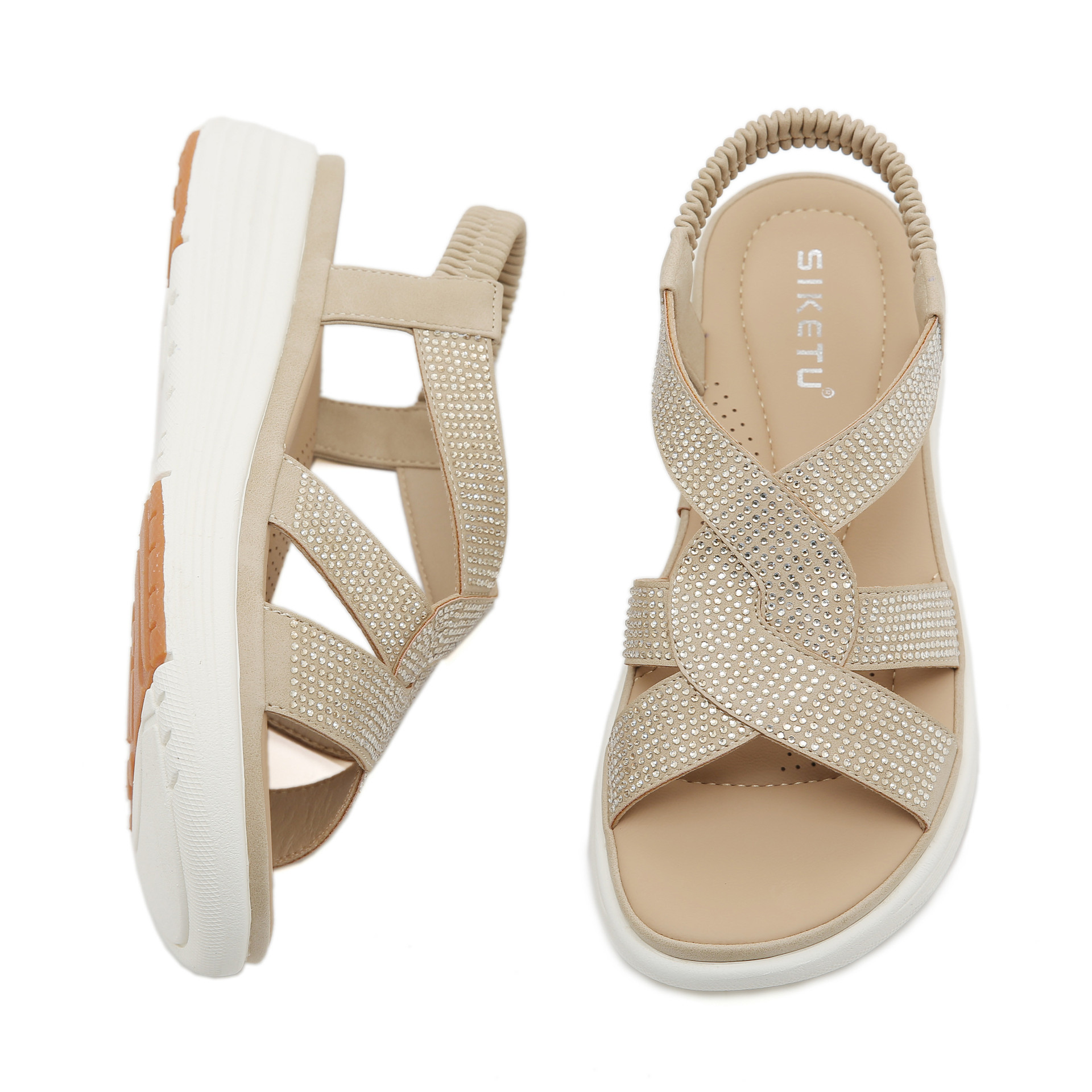 V360-9 Neue 2025 Strass Dicke Sohle Große Größe Leichte Süße Sandalen Für Frauen_voghion.com