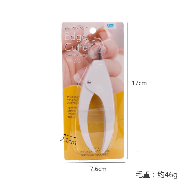 Manicure tijeras fototerapia cristal manicure extensión tijeras manicure falsa U-tijeras francesas multicolor mango de plástico