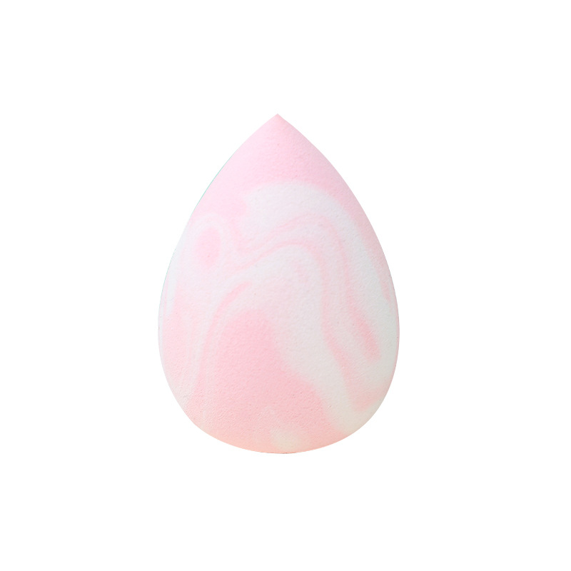 Maquillaje de belleza transfronterizo personalizado de fábrica, soplo de polvo de color mixto, no coma polvo, se agrandará cuando se encuentre con el agua, cojín de aire de esponja de maquillaje seco y húmedo