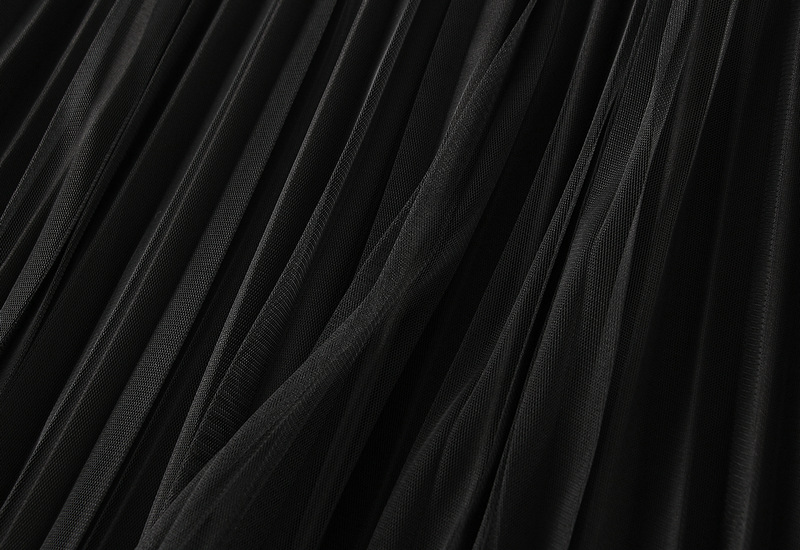 Women's Clothing Double sided pleated skirt gauze skirt half length large size a line skirt belly covering skirt _voghion.com