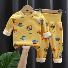 兒童保暖內衣套裝加絨加厚高腰男童女童秋衣秋褲寶寶嬰兒裝秋冬季