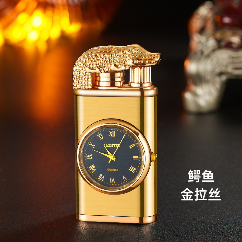 악어 골드 브러시드