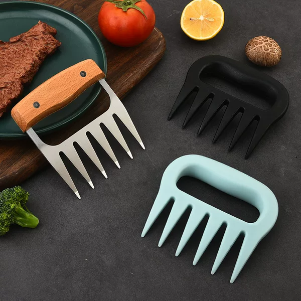 Bbq Tool Bear Claw Meat Separator Chicken Barbecue Meat Shredder Multifunctional Cooked Food Separator Hand Protection Stainless Steel