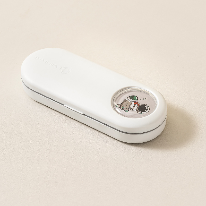 Caja de papelería, caja de lápiz de una sola capa, caja de lápiz portátil simple de gran capacidad, logotipo de impresión para regalos publicitarios