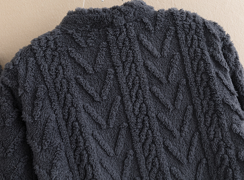 Plys fortykket vinterkåbe lang cardigan pyjamas mænd forår og efterår plys stor størrelse flannel hjemmetøj jakkesæt_voghion.com