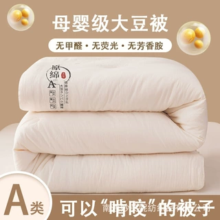 a类母婴级原棉大豆纤维被水洗棉被芯加厚保暖冬被棉被被芯批发