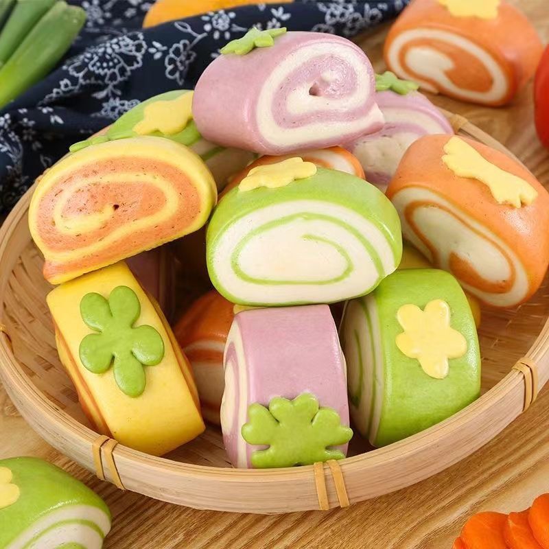 子供のかわいいプリントミルクの香りの小さいマントーの子供の栄養の朝食の野菜の小さいマントーのインスタントの半製品の工場は卸売りします。|undefined