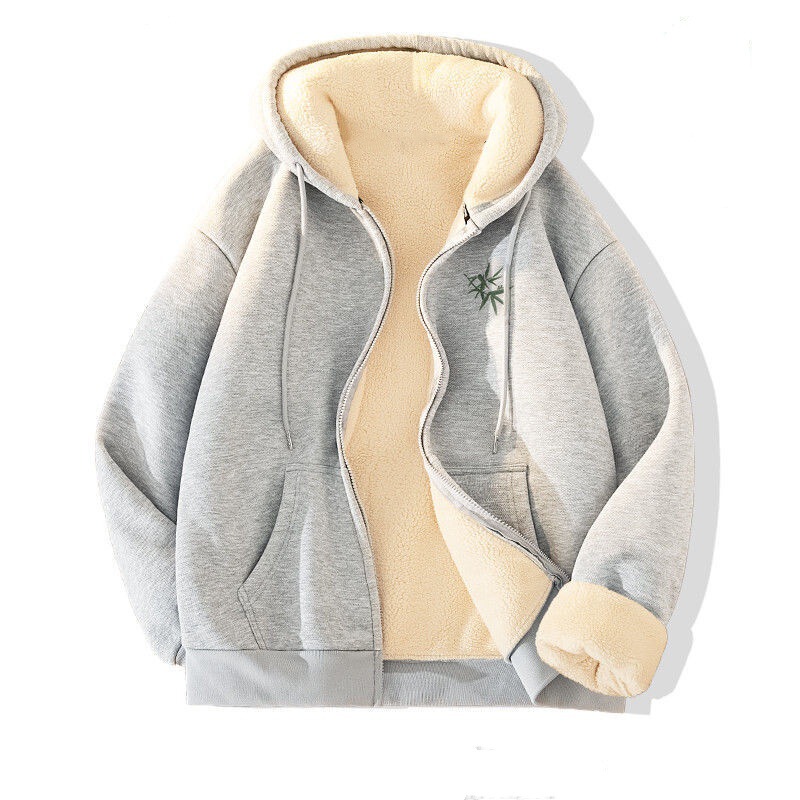 Zipper Cashmere Jacket Men's Autumn and Winter National Style Warm Cardigan Men's Velvet Thickeneded Hooded Zipper Sweatshirt 12 Zipper Cashmere Jacket Men's Autumn and Winter National Style Warm Cardigan Men's Velvet Thickeneded Hooded Zipper Sweatshirt 12
