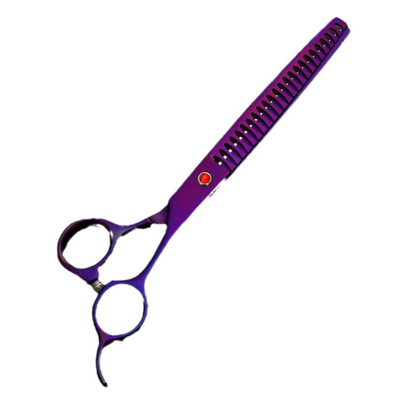 Directo de fábrica 7,0 pulgadas de acero inoxidable tijeras de dientes para mascotas tijeras de adelgazamiento cuchillo tijeras de hueso de pescado mascotas tijeras de belleza especial tijeras de dientes