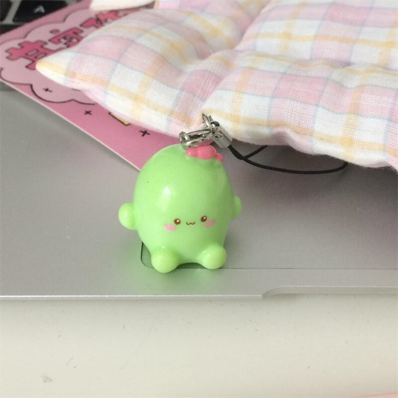 可爱呆萌立体小团子钥匙扣挂件卡通少女包包挂饰情侣闺蜜手机配饰|undefined