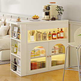 入户玄关柜客厅隔断柜现代简约置物架进门吧台酒柜实木家用餐边柜